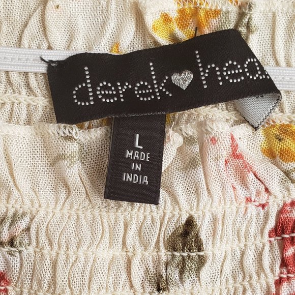 DEREK HEART Rose Floral Short Sleeve Top Casual - Picture 4 of 6